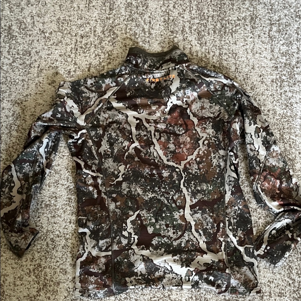 First Lite Camouflage Quarter-Zip Pullover - Picture 5 of 5